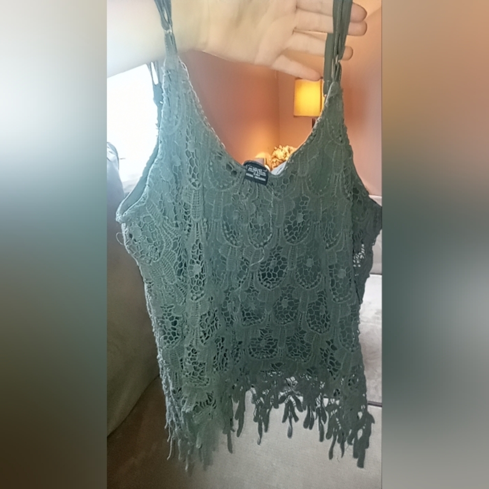 Rue 21 olive green crop top